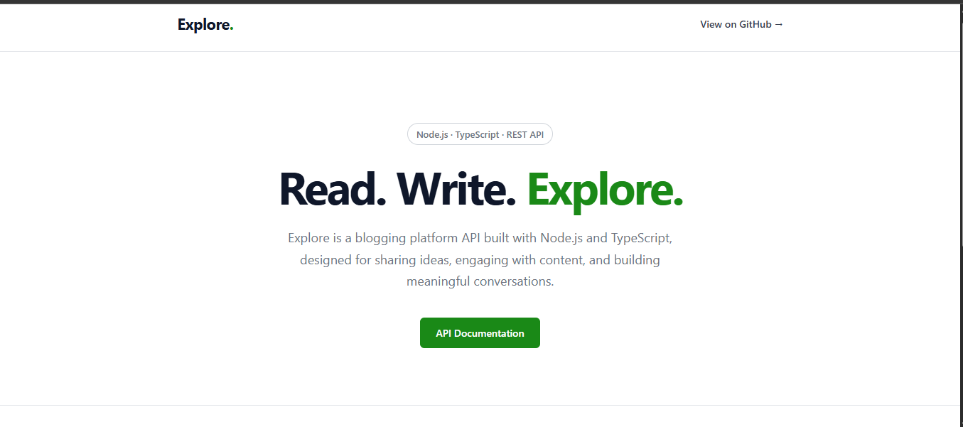 Explore API architecture